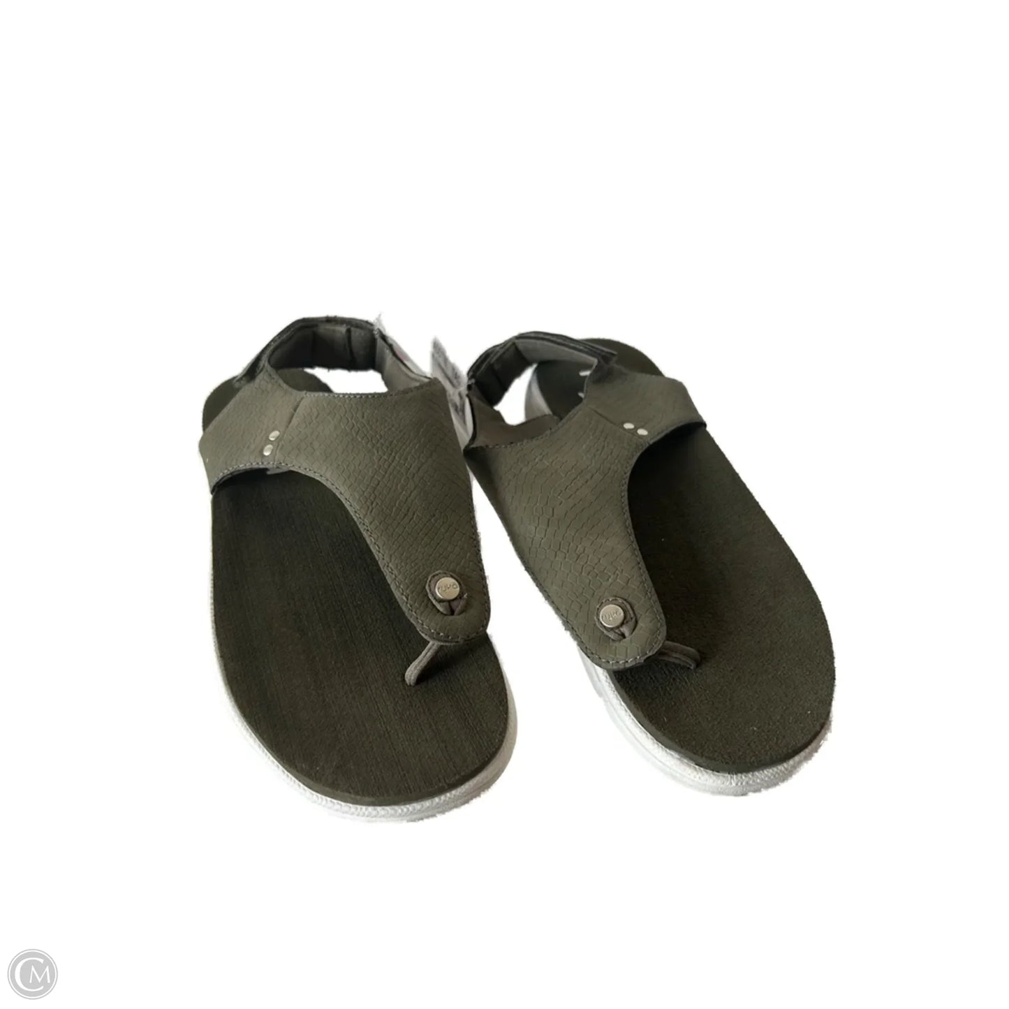 Sandals Flats By Ryka In Green, Size: 8