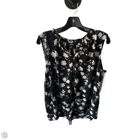 Top Sleeveless By Simply Vera In Black & Brown, Size: Xxl
