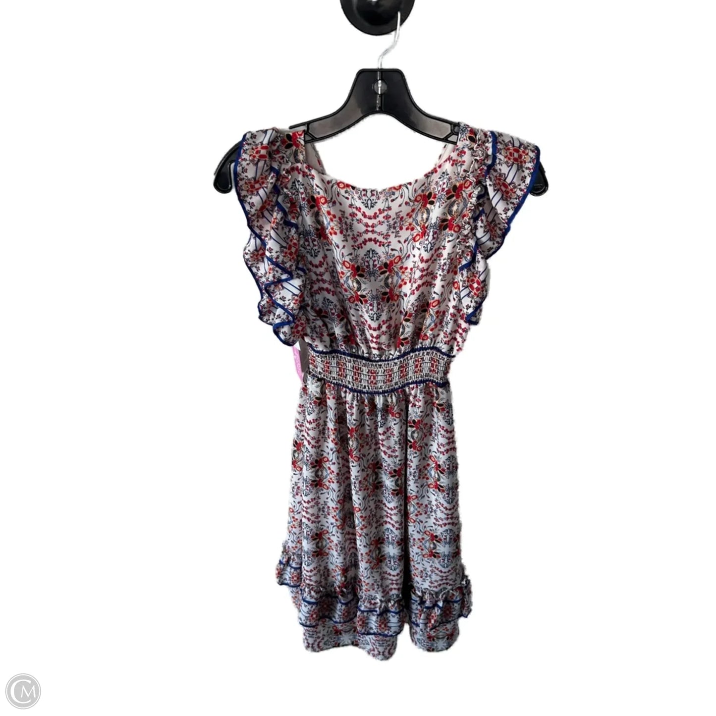 Dress Casual Short By Max Studio In Blue & Red, Size: Xs