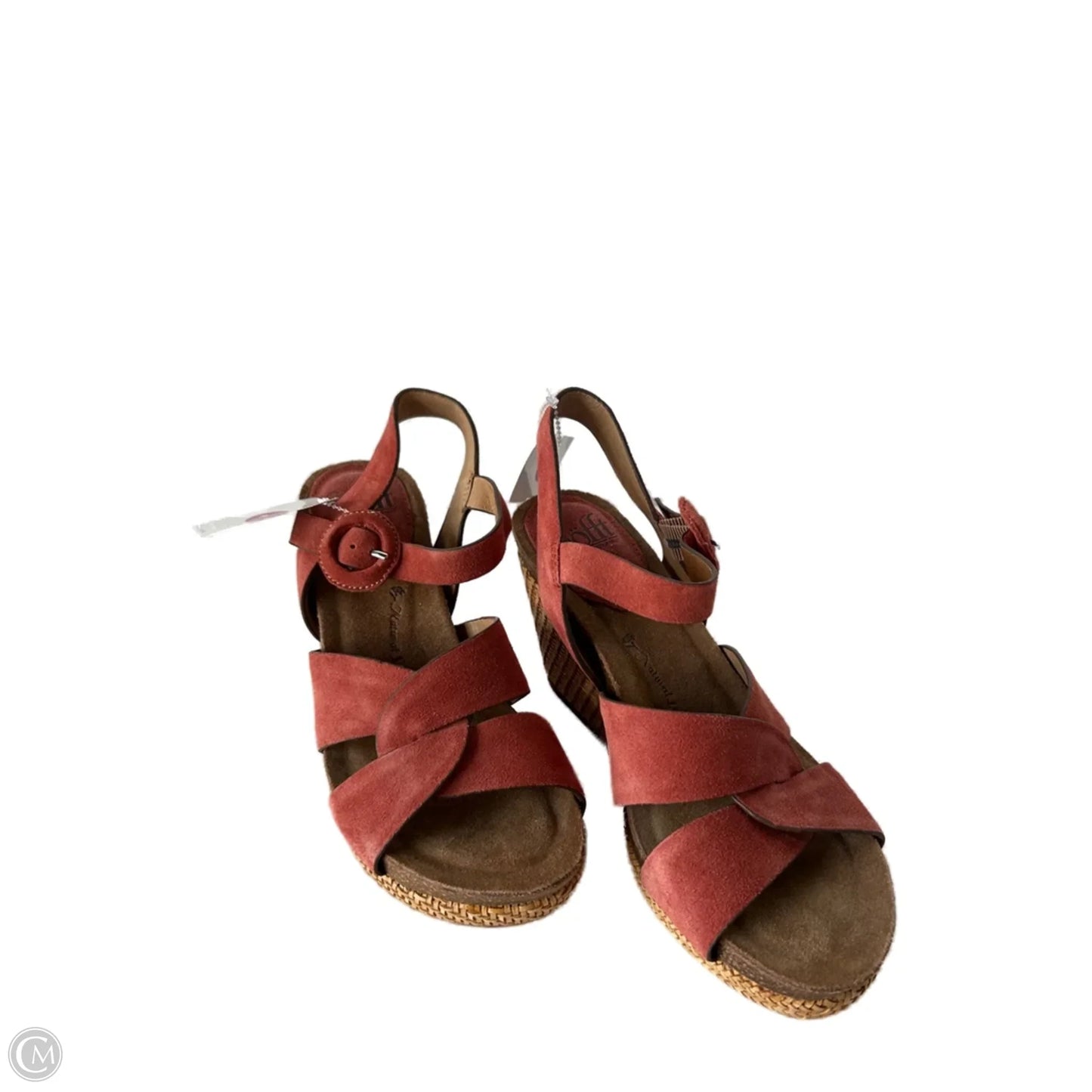 Sandals Heels Wedge By Sofft In Red, Size: 7