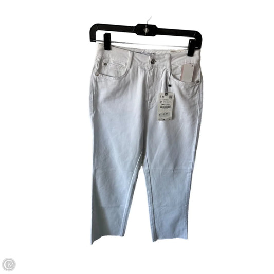 Jeans Straight By Zara In White Denim, Size: 2