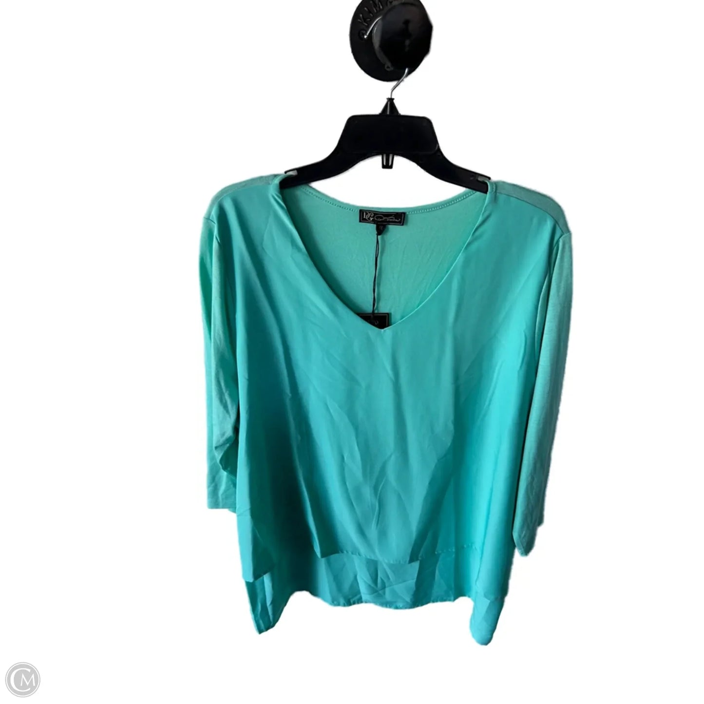 Top Long Sleeve By Clothes Mentor In Blue, Size: 1x