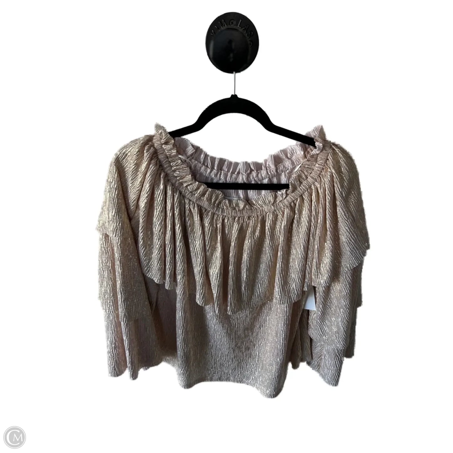 Top Long Sleeve By Cmb In Pink, Size: 1x