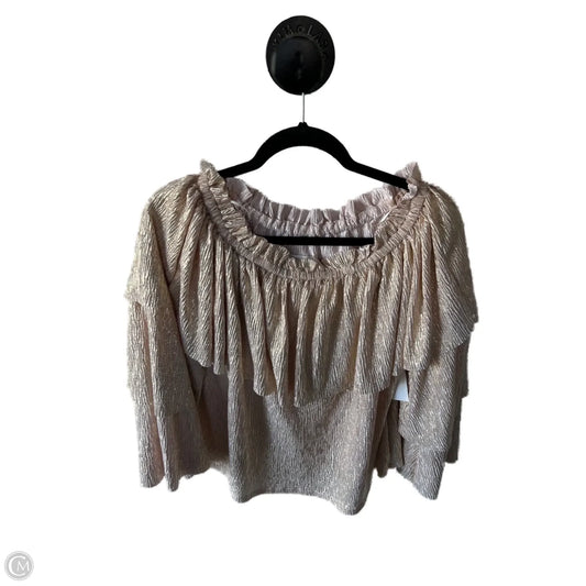 Top Long Sleeve By Cmb In Pink, Size: 1x