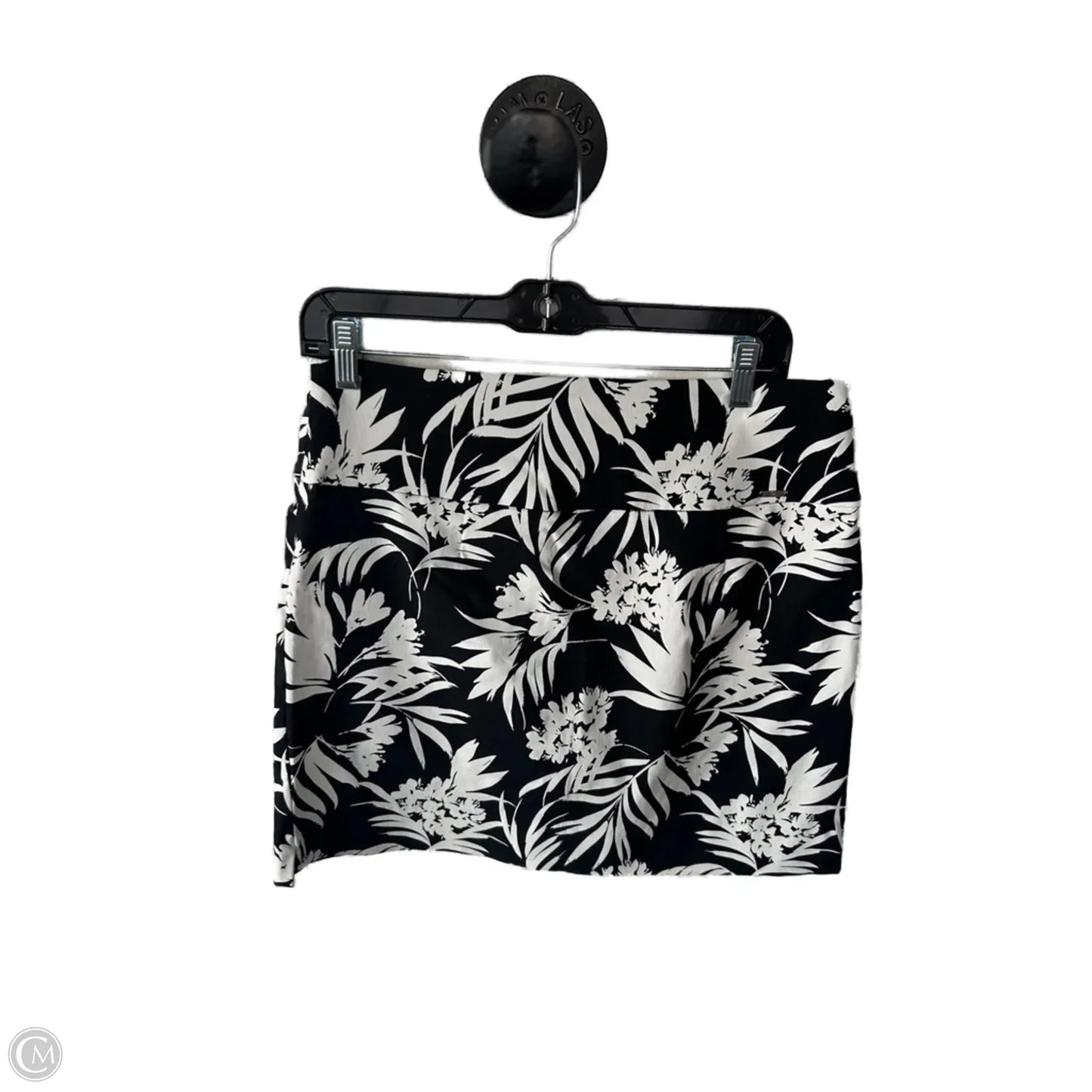 Skort By Sc & Co In Black & White, Size: 8