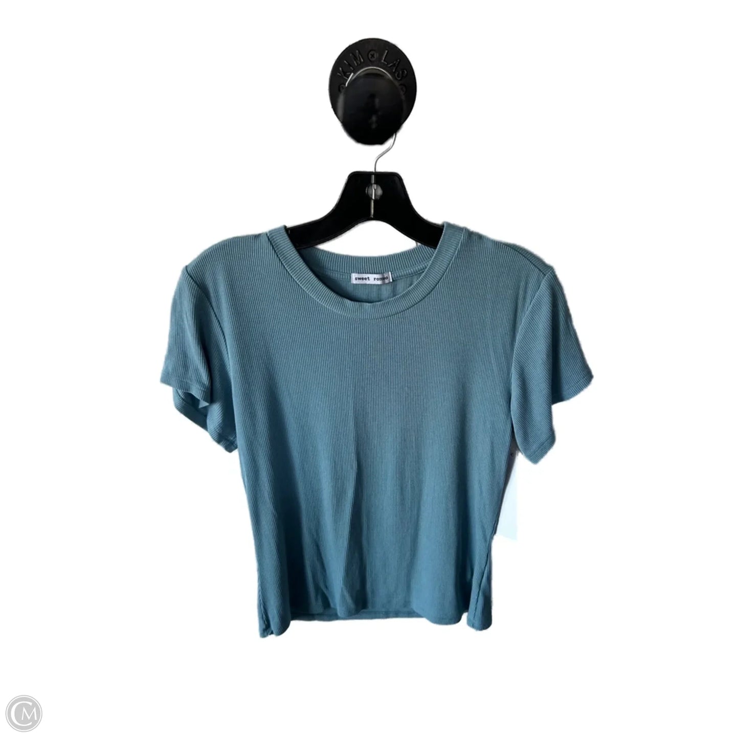 Top Short Sleeve Basic By Sweet Romeo In Blue, Size: S