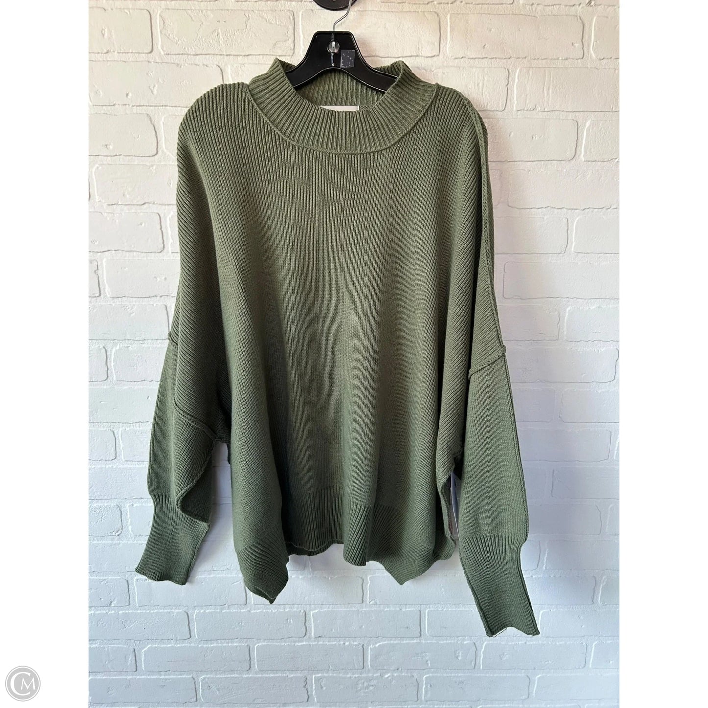 Sweater By Zenana Outfitters In Green, Size: L
