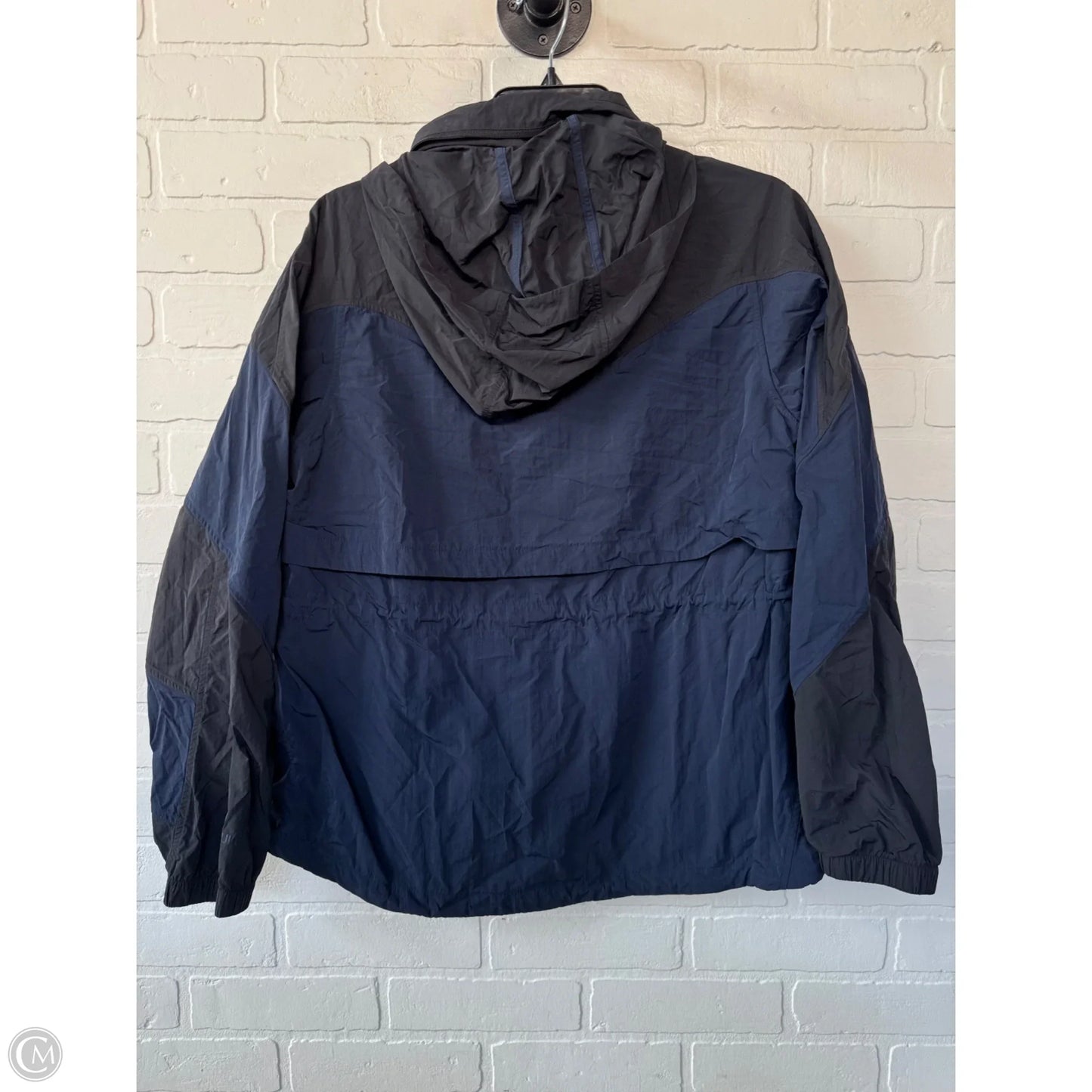 Jacket Windbreaker By Lululemon In Black & Blue, Size: S