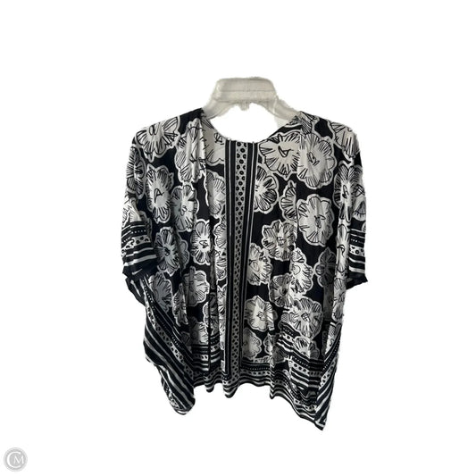 Kimono By Ann Taylor In Black & White, Size: Osfm
