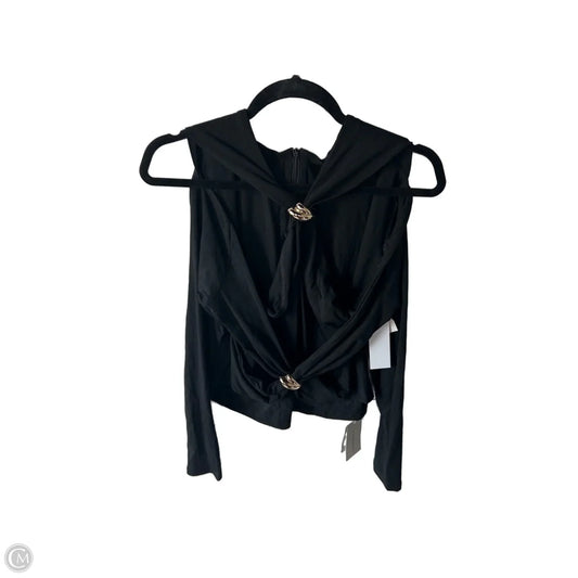 Top Long Sleeve By Clothes Mentor In Black & Gold, Size: Xl