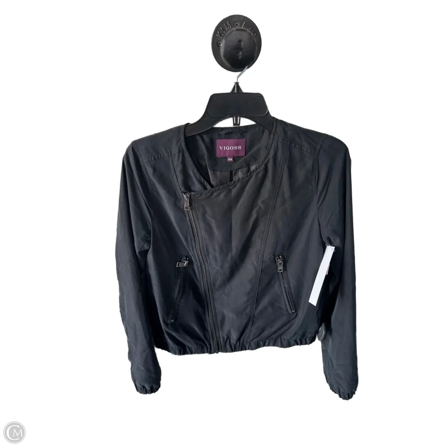 Jacket Moto By Vigoss In Black, Size: Xs