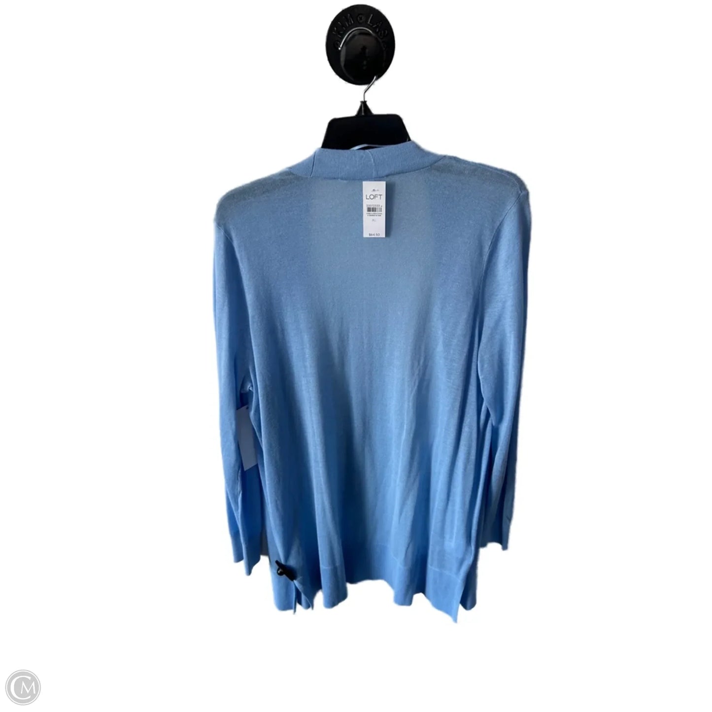 Sweater Cardigan By Loft In Blue, Size: Xl
