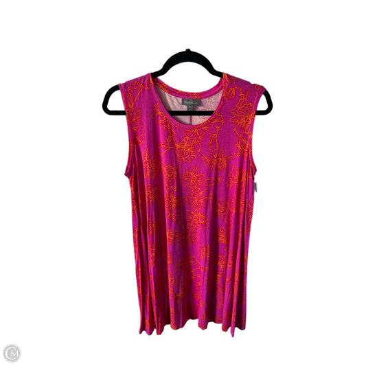 Dress Casual Short By Style And Company In Orange & Pink, Size: Xl