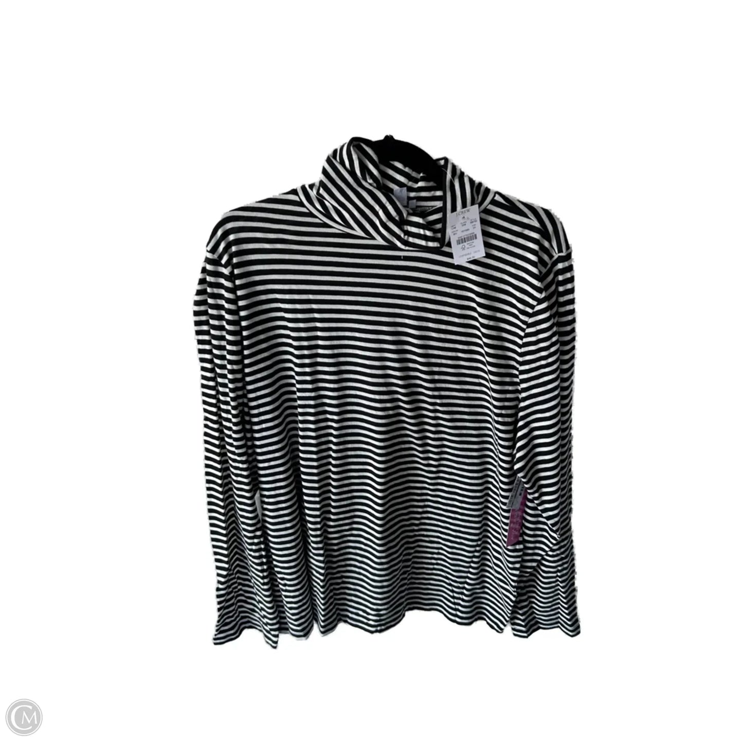 Top Long Sleeve Basic By J. Crew In Black Denim, Size: 2x