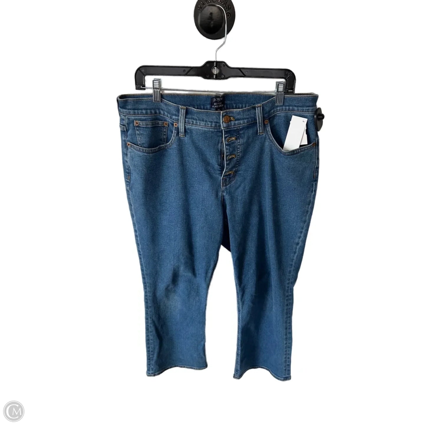 Jeans Cropped By J. Crew In Blue Denim, Size: 14