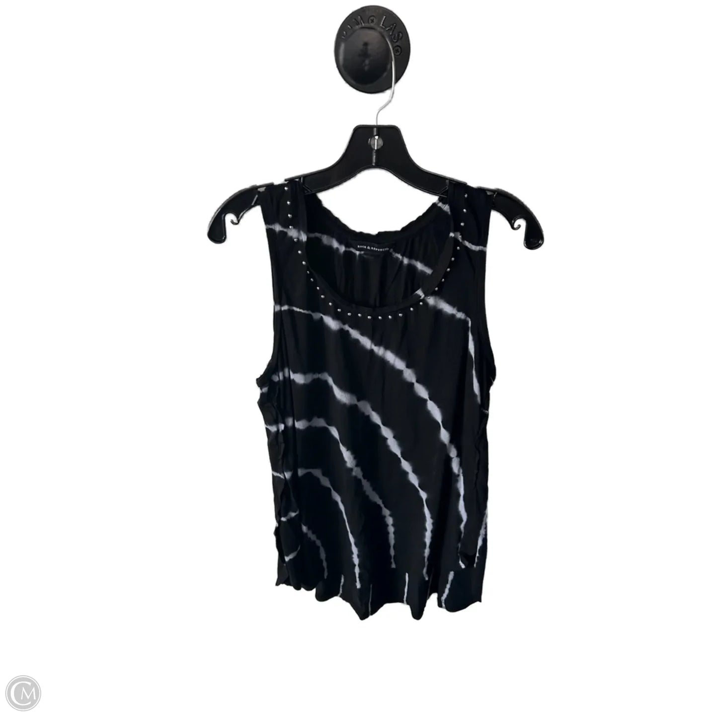 Top Sleeveless By Rock And Republic In Black & Grey, Size: M