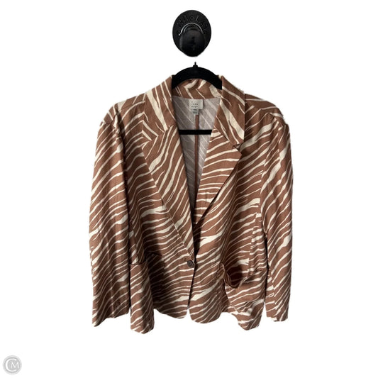 Blazer By A New Day In Brown & Cream, Size: Xxl