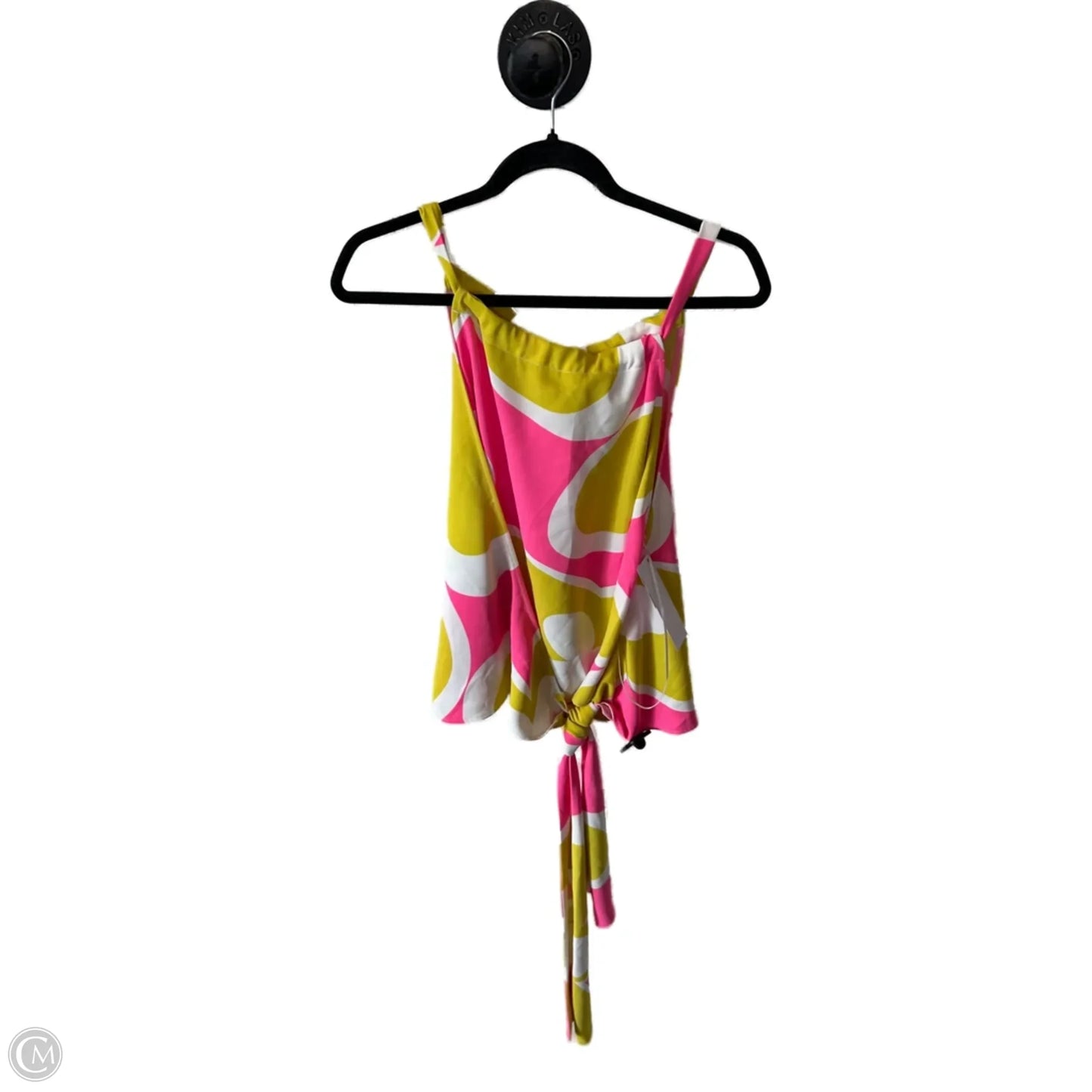 Top Sleeveless By Trina Turk In Green & Pink, Size: M