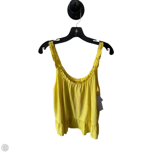 Top Sleeveless Designer By Lilly Pulitzer In Yellow, Size: L