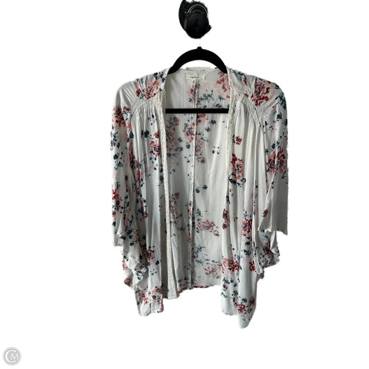 Kimono By Maurices In Pink & White, Size: Osfm