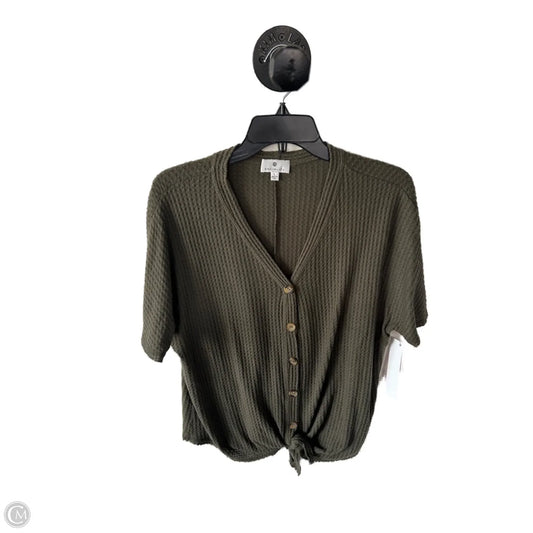 Top Short Sleeve By Socialite In Green, Size: L