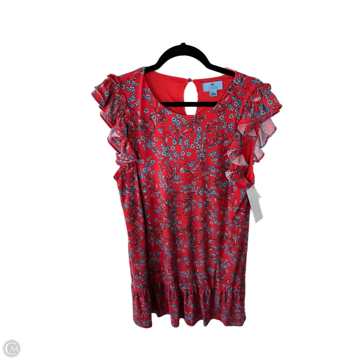 Dress Casual Short By Cece In Blue & Red, Size: L