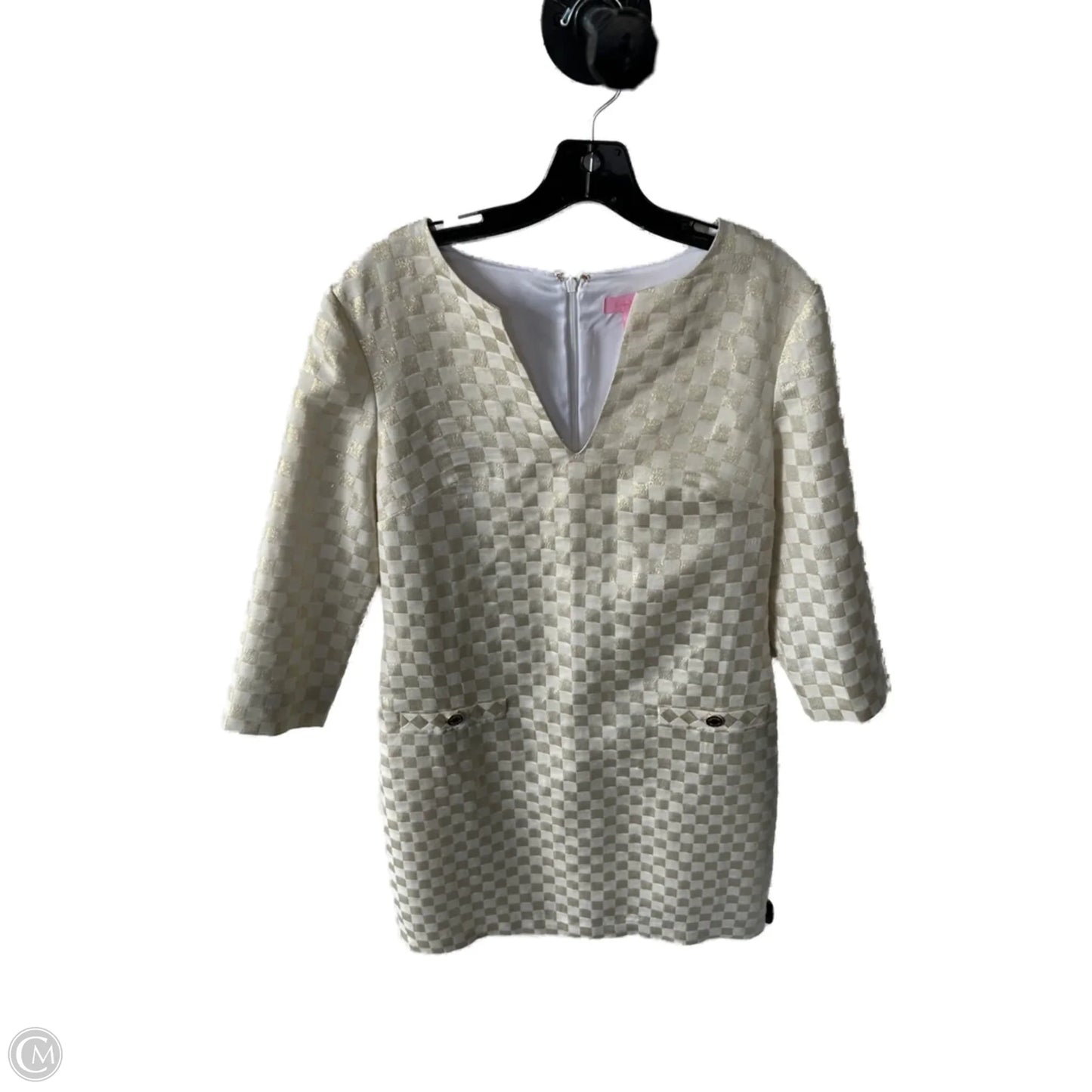 Dress Designer By Lilly Pulitzer In Gold, Size: M