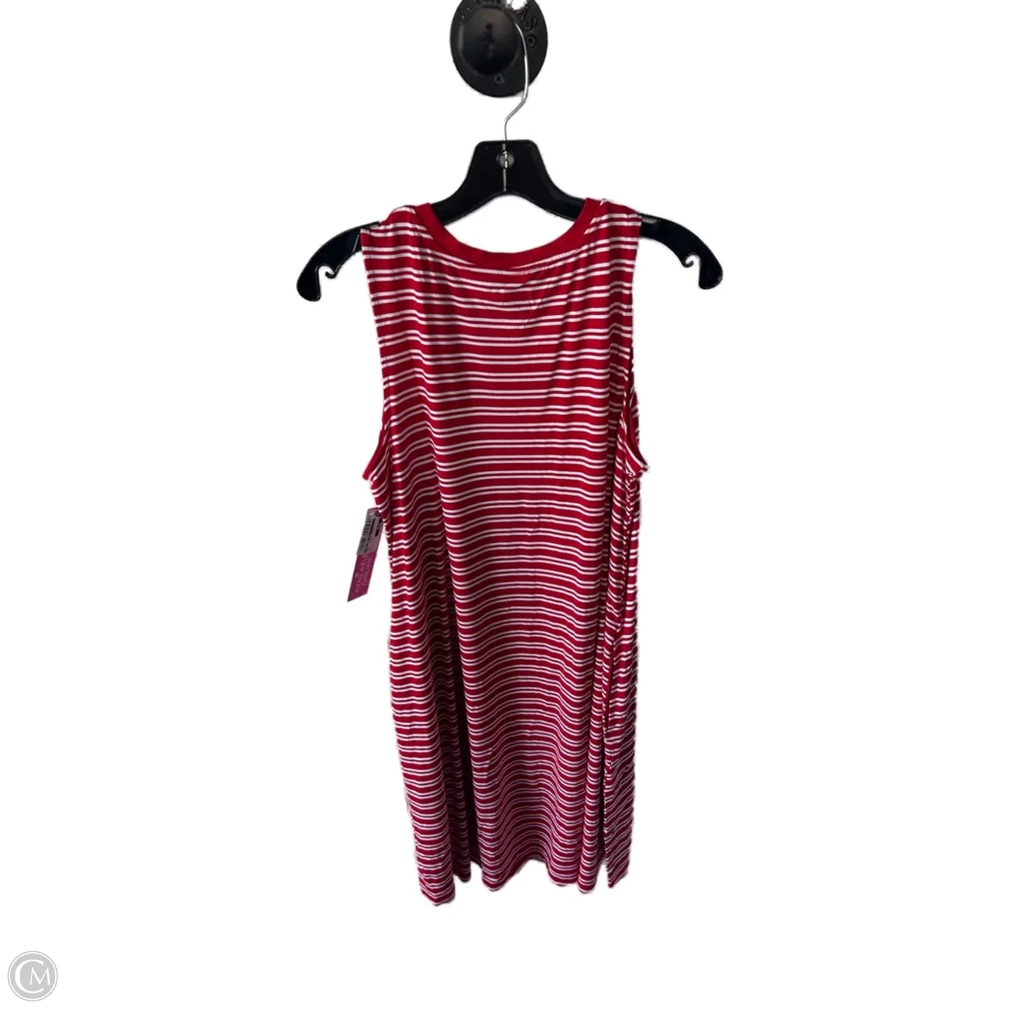 Dress Casual Short By Time And Tru In Red & White, Size: L