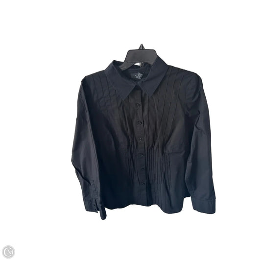 Top Long Sleeve By Alfani In Black, Size: Xl