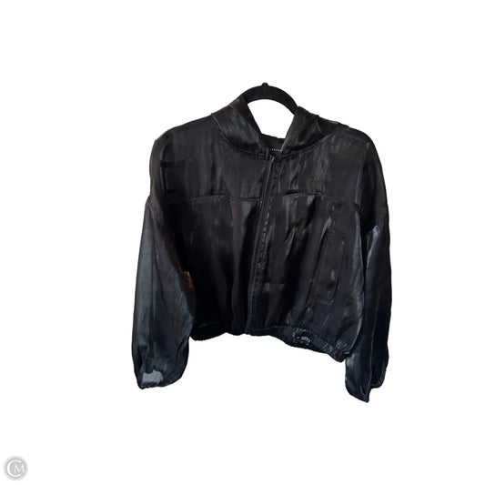 Jacket Moto By Clothes Mentor In Black, Size: L