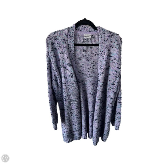Sweater Cardigan By Avenue In Blue & Purple, Size: 1x