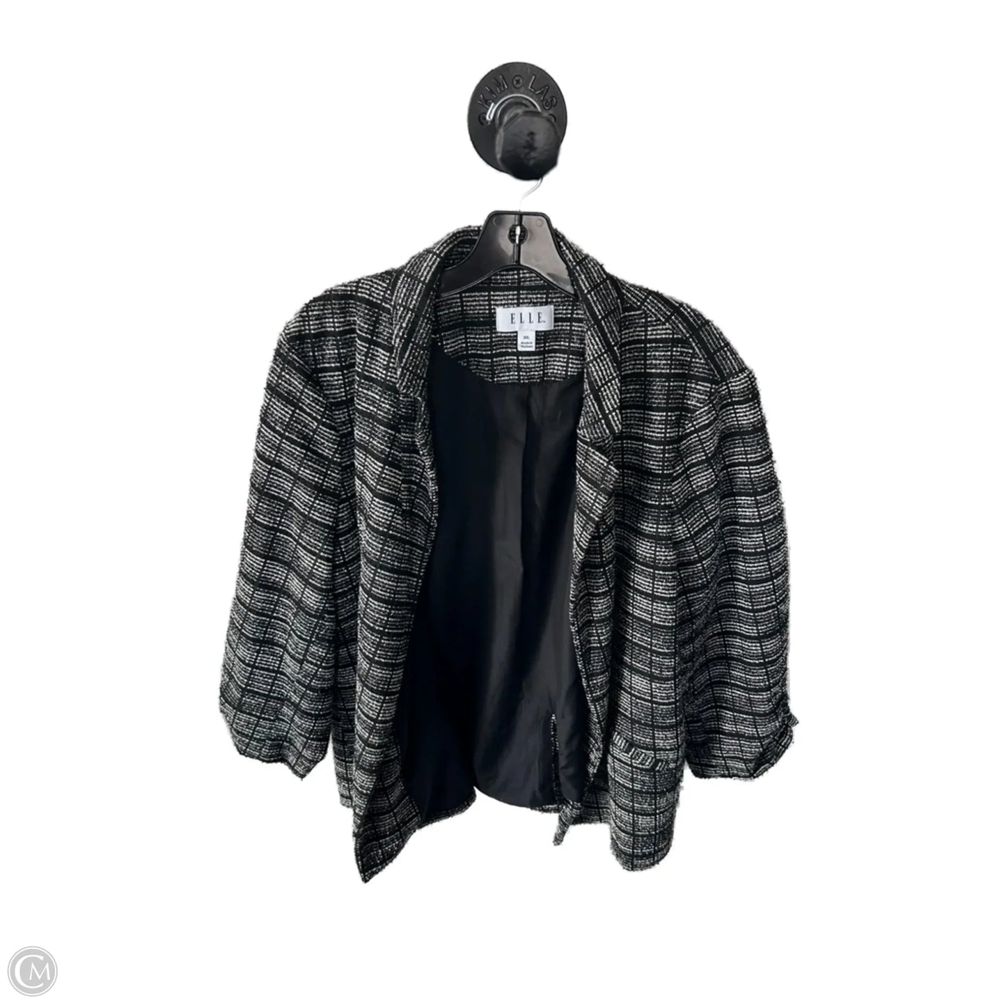 Blazer By Elle In Black & White, Size: Xxl