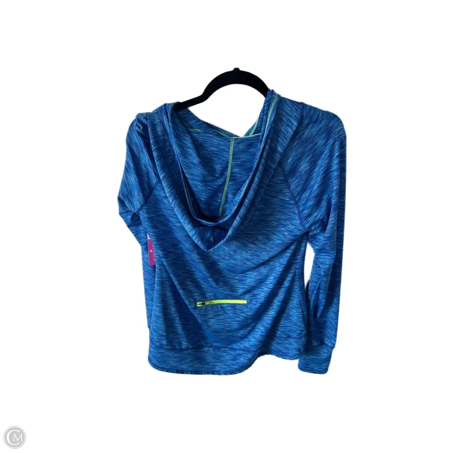 Athletic Top Long Sleeve Hoodie By Tangerine In Blue, Size: M