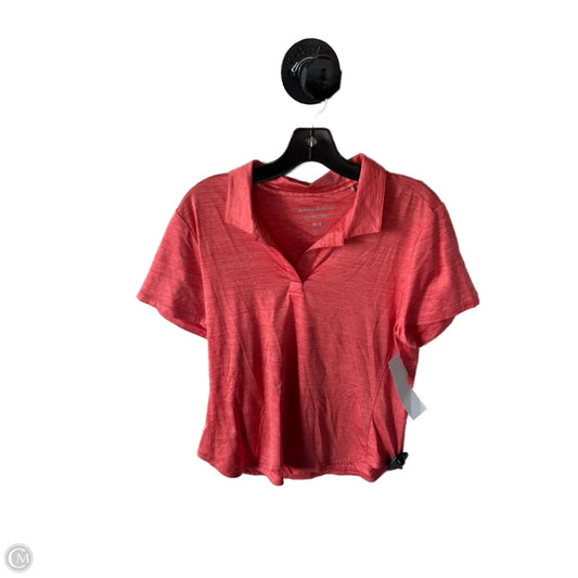 Top Short Sleeve By Tommy Bahama In Orange, Size: M
