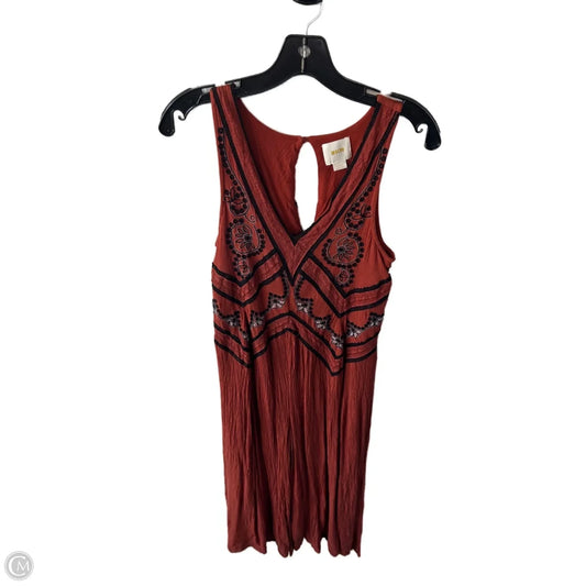 Dress Casual Midi By Maeve In Orange, Size: Xs
