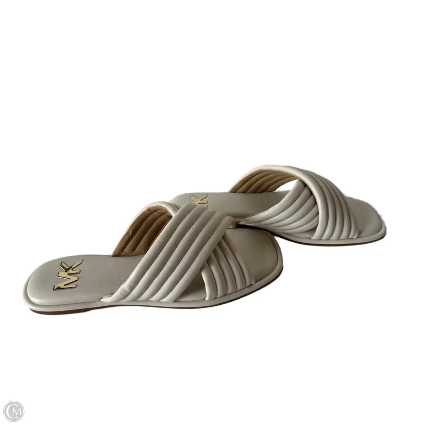 Sandals Flats By Michael By Michael Kors In Cream, Size: 10