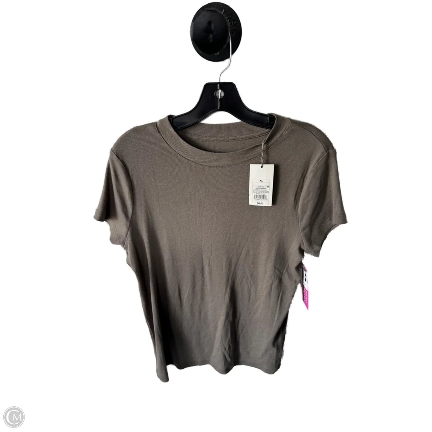Top Short Sleeve Basic By A New Day In Brown, Size: Xl