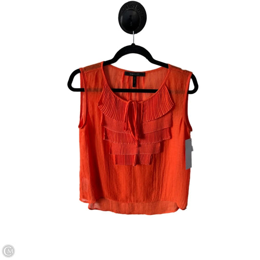 Top Sleeveless By Bcbgmaxazria In Orange, Size: M
