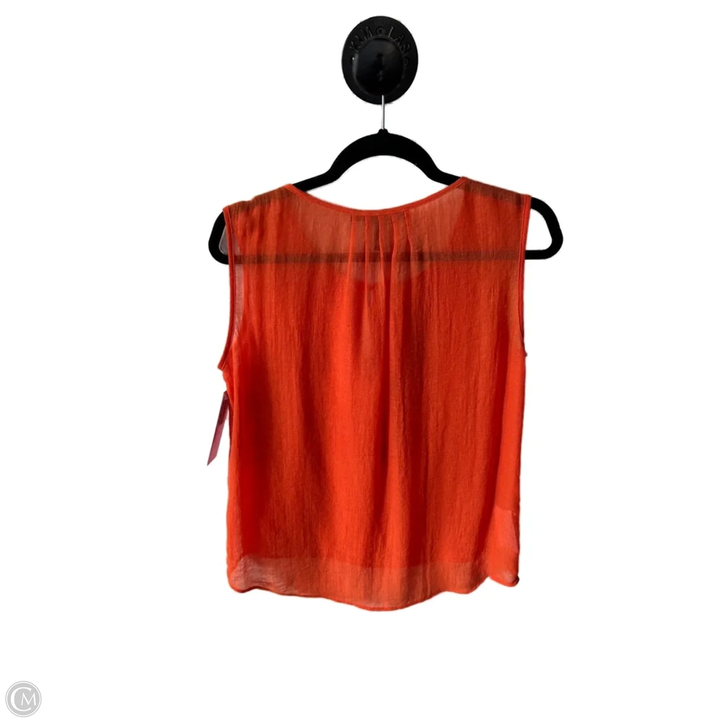 Top Sleeveless By Bcbgmaxazria In Orange, Size: M