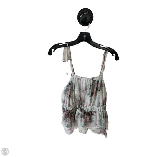 Top Sleeveless By Clothes Mentor In Green & White, Size: 2x