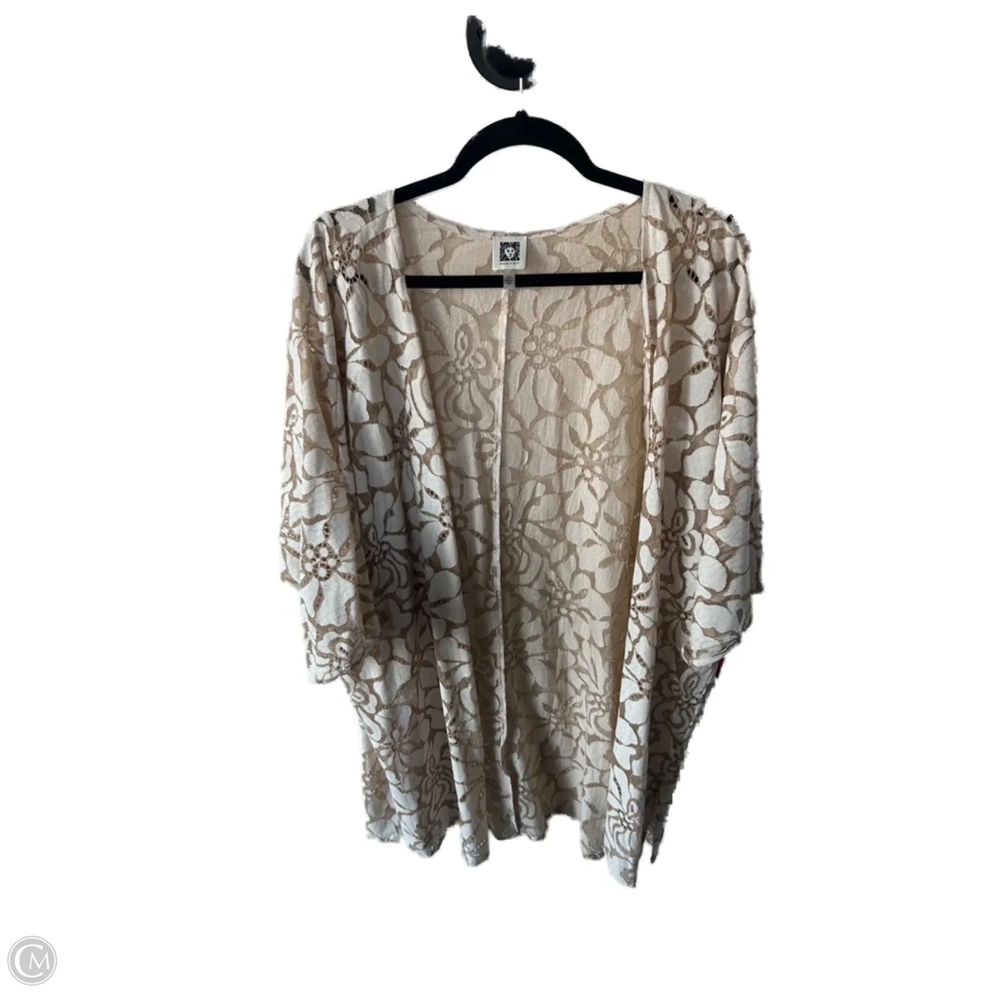 Kimono By Anne Klein In Tan, Size: L