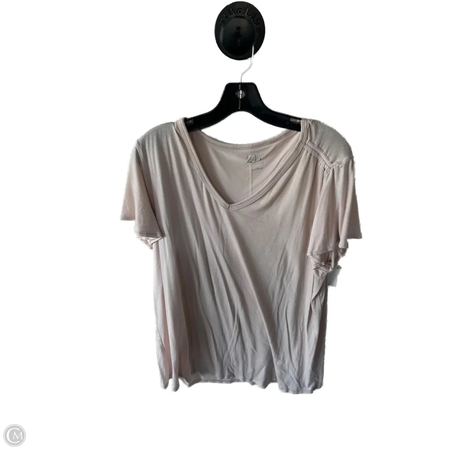 Top Short Sleeve Basic By Maurices In Tan, Size: Xxl