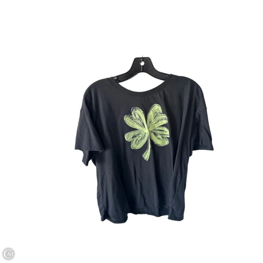 Top Short Sleeve Basic By Maurices In Grey, Size: Xxl