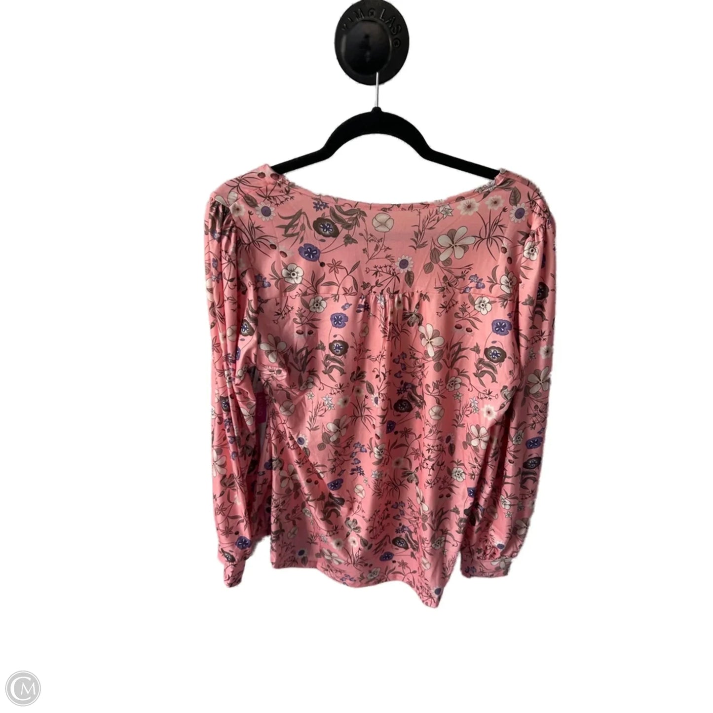 Top Long Sleeve By Clothes Mentor In Pink, Size: L