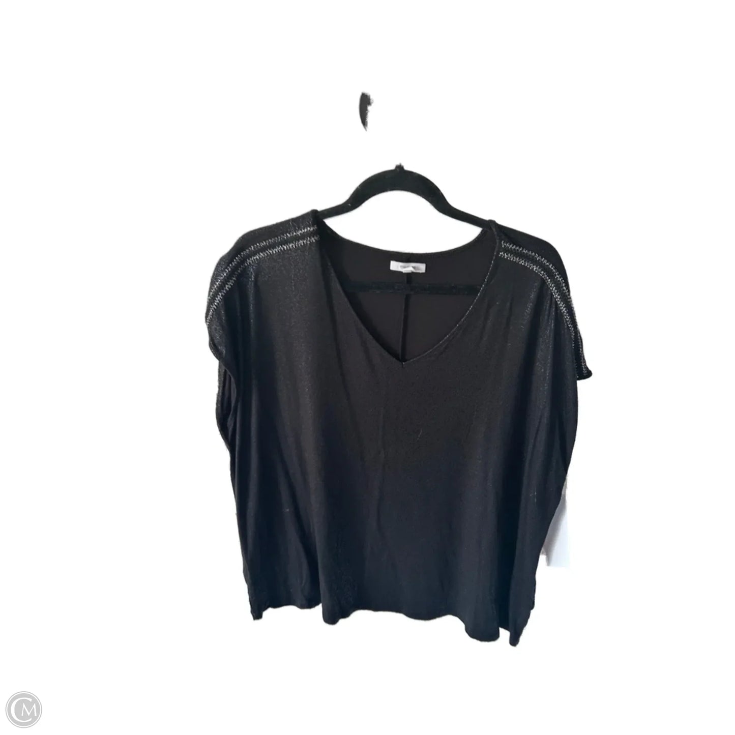 Top Short Sleeve By Maurices In Black, Size: 1x