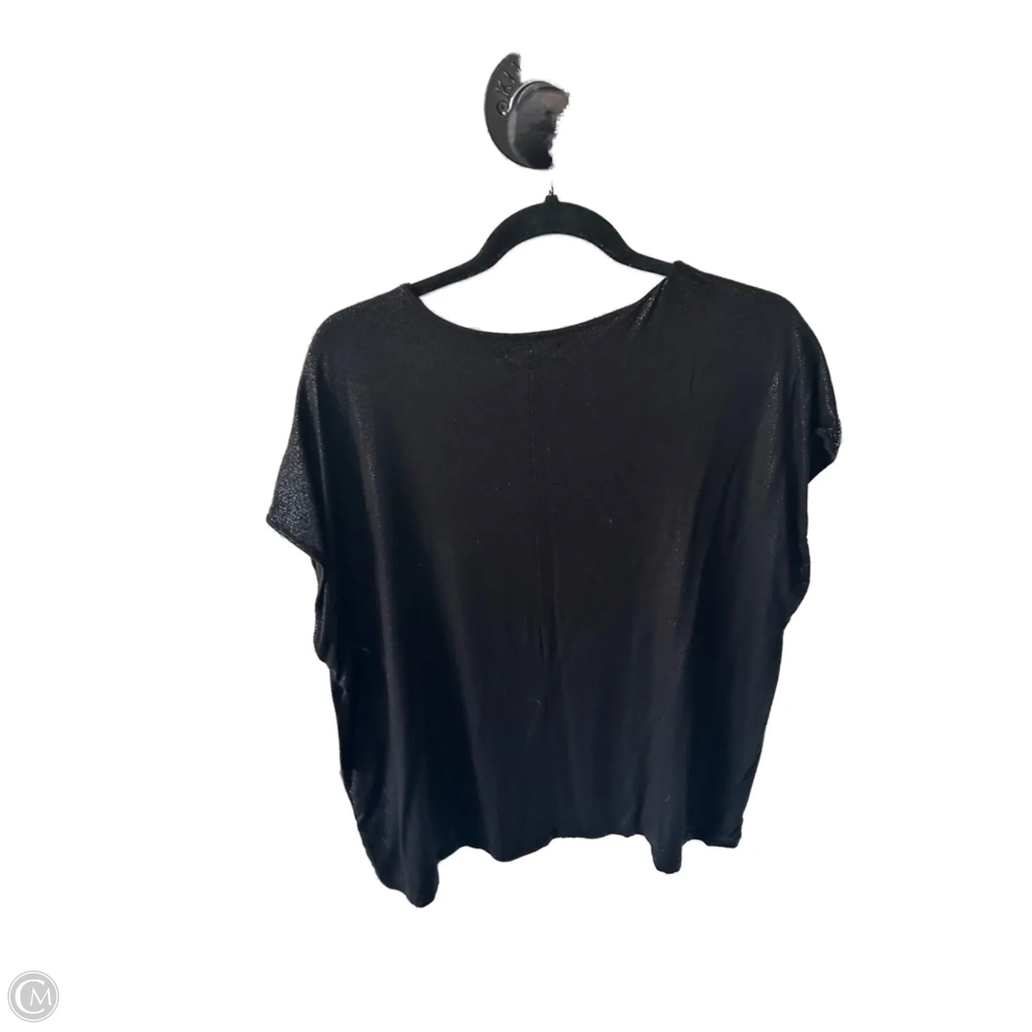Top Short Sleeve By Maurices In Black, Size: 1x