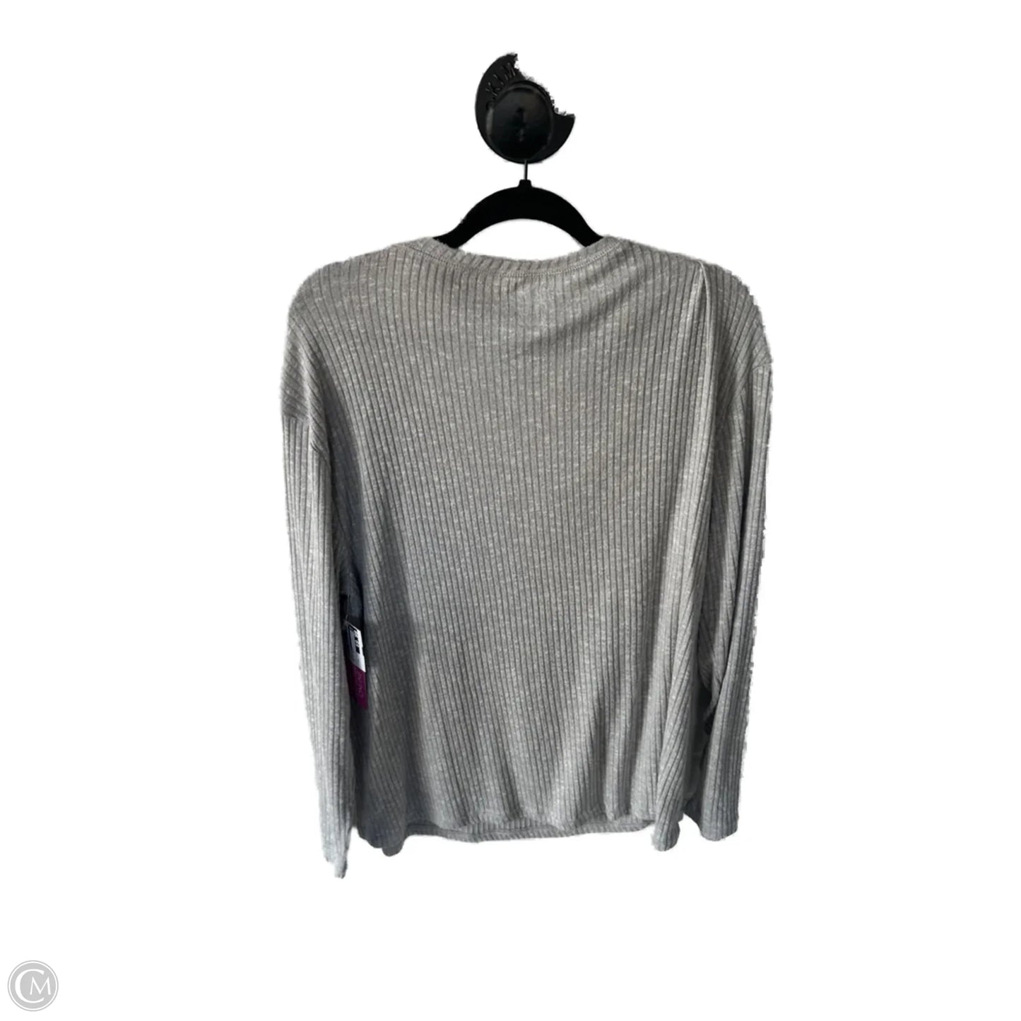 Top Long Sleeve Basic By Maurices In Grey, Size: Xl