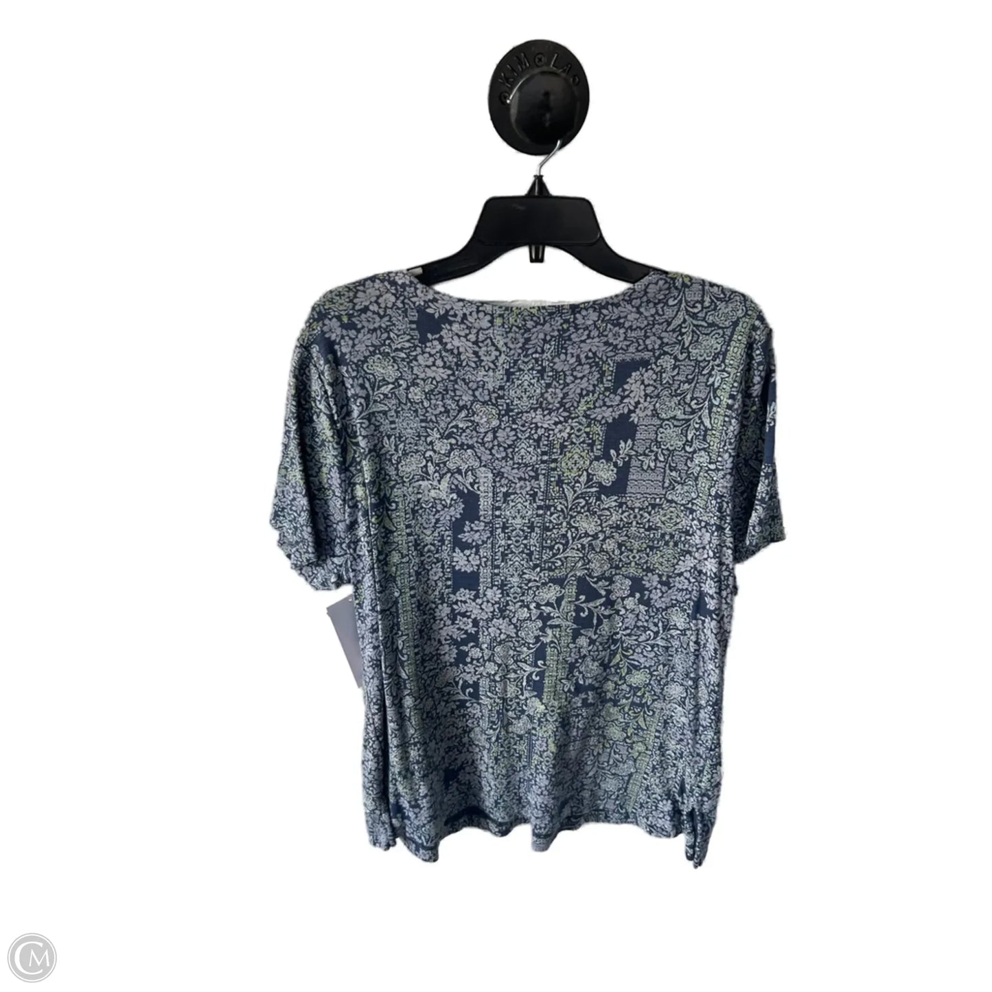 Top Short Sleeve Basic By J. Jill In Blue & Green, Size: Xl