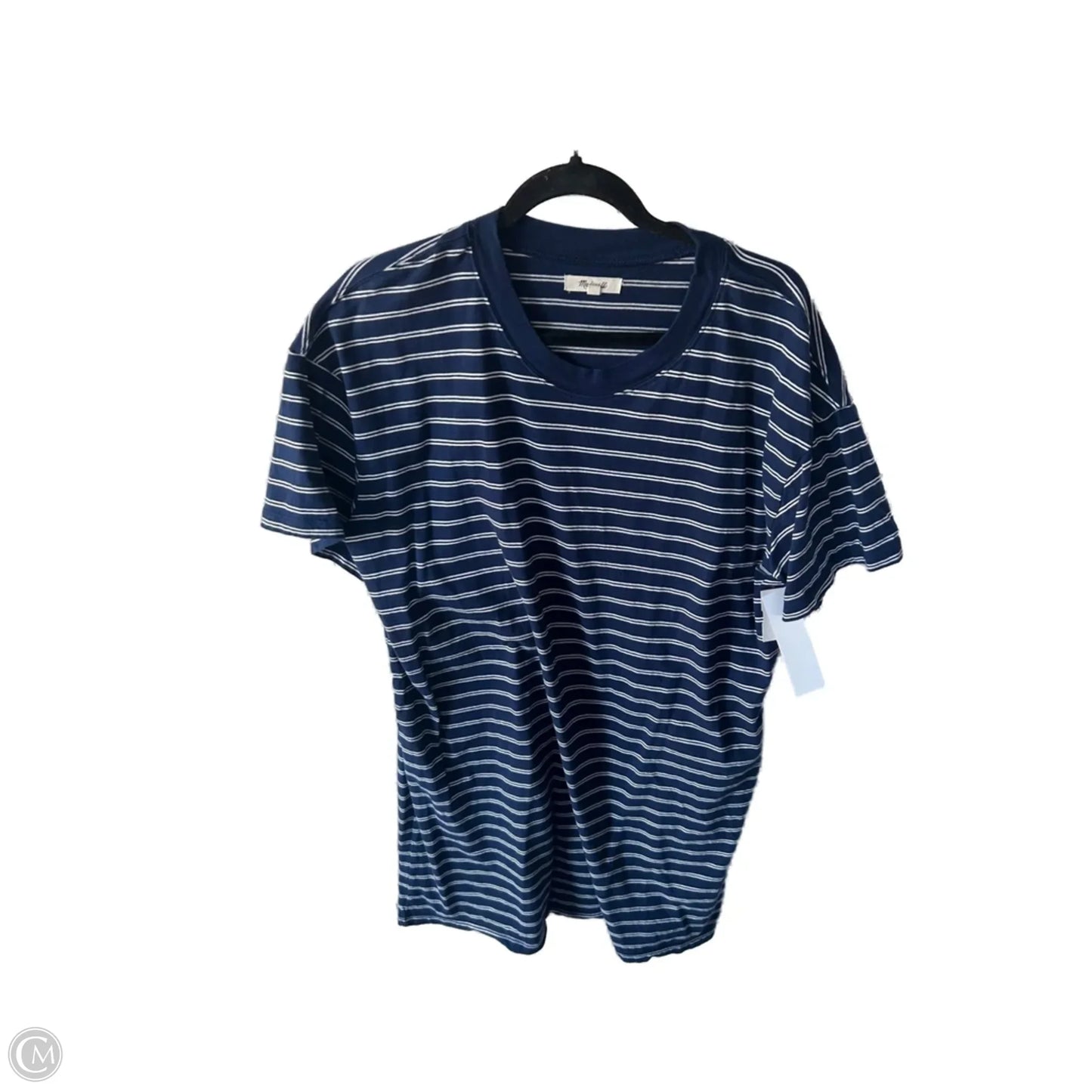 Dress Casual Short By Madewell In Blue & White, Size: Xl