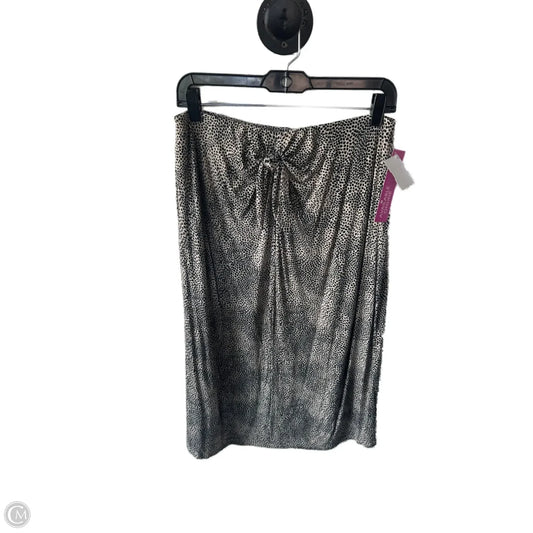 Skirt Midi By Bobeau In Black & Brown, Size: 8